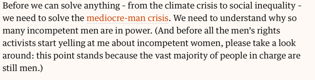 Facing up to the Male&nbsp;Crisis